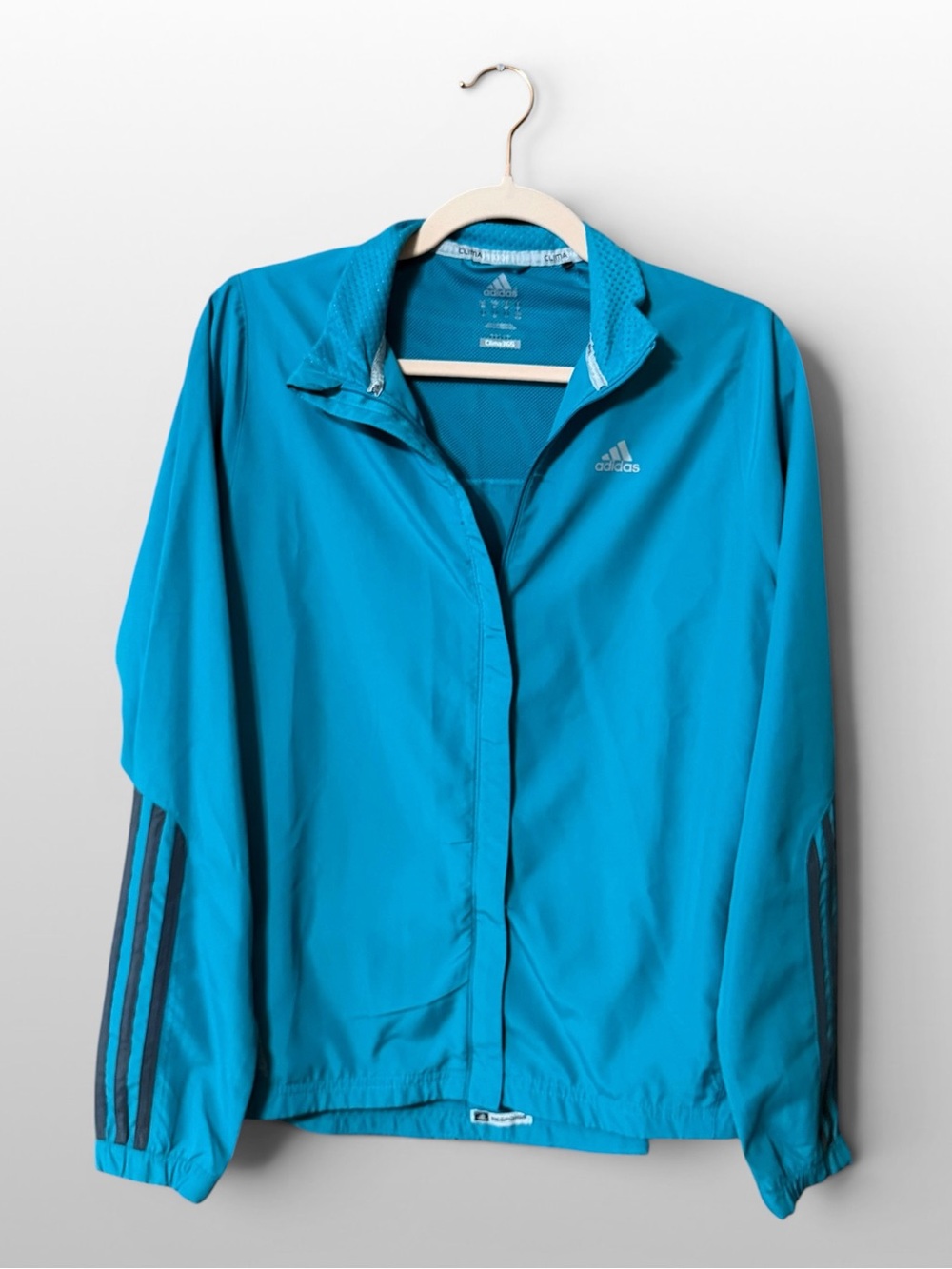 Adidas Clima365 Running Jacket Womens M Teal Full Zip Formotion Athleisure